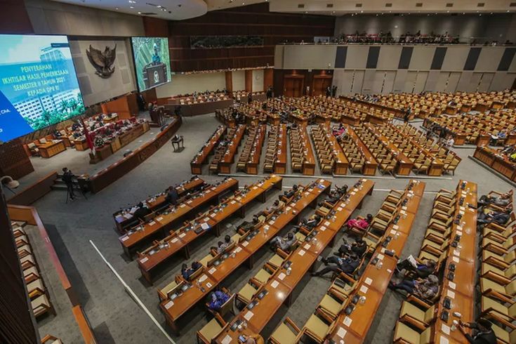 Dewan Perwakilan Rakyat Republik Indonesia menggelar Sidang Paripurna di Gedung DPR/MPR, Senayan, Jakarta, untuk membahas Rancangan Undang-Undang Pendidikan Nasional 2026.